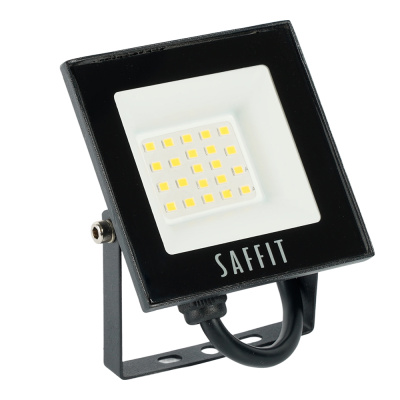 Прожектор Saffit SFL90-30 (30W(2700lm) 2835SMD 6400K 6K 100х30х120 черный IP65