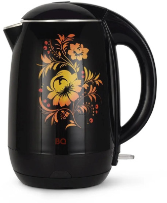 Чайник BQ KT1702P Черный-Цветы