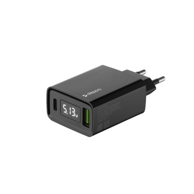 Зарядное устройство Deppa USB + Type-C PD QC 3.0 27Вт 11395