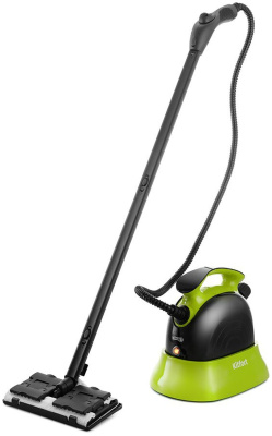 Пароочиститель Kitfort KT-9102-2 черно-зеленый