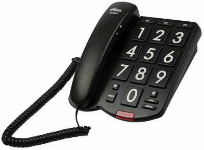 Телефон проводной Ritmix RT-520 Black