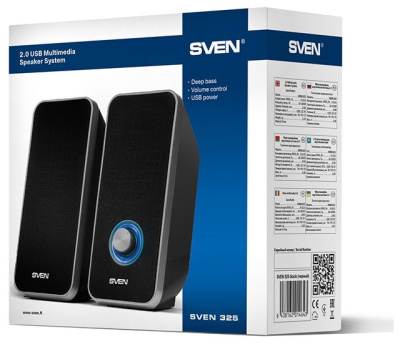 Компьютерная акустика 2.0 SVEN 325 Black