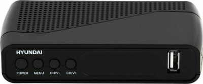 Ресивер DVB-T2 Hyundai H-DVB500 черный