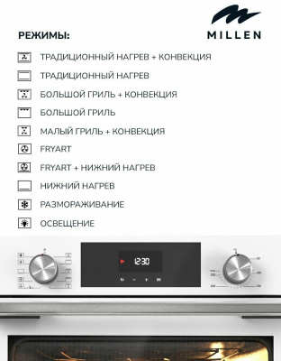 Электрический духовой шкаф Millen MEO 6004 BL