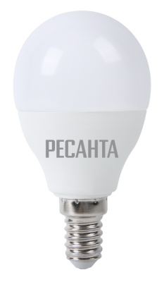 Лампа РЕСАНТА LL-R-G45-7W-230-3K-E14