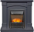 Каминокомплект: Портал Boston STD серый графит с очагом Royal Flame Aspen Black
