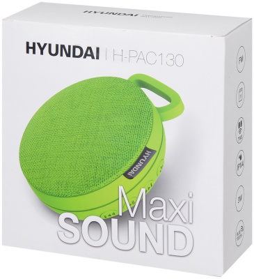 Портативная акустика Hyundai H-PAC130 светло-зеленый
