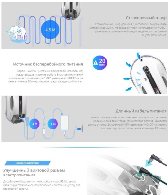 Робот мойщик окон HOBOT R3 Ultrasonic