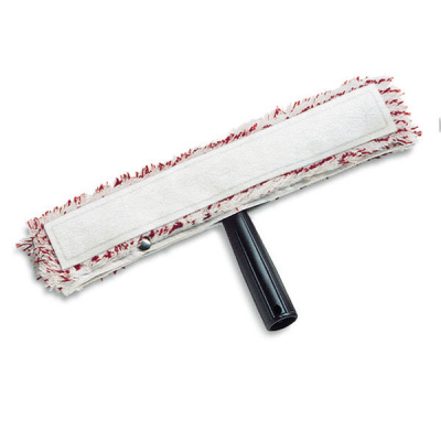 Окномойка TTS пластиковая с шубкой, 35 см, полиэстер, с абразивной вставкой