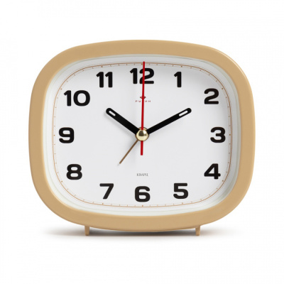 Будильник Рубин Классика 12,5х10,5см бежевый В5-004