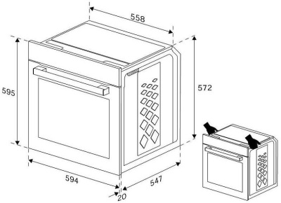 Электрический духовой шкаф Indesit IFE 3634 IX