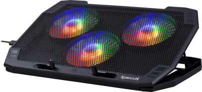 Теплоотводящая подставка Redragon Ingrid 15"-17.2" RGB (USB) Black