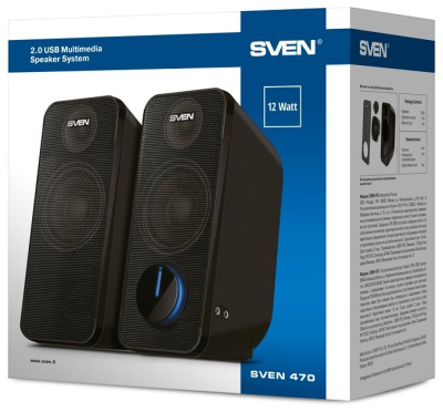 Компьютерная акустика 2.0 SVEN 470 Black