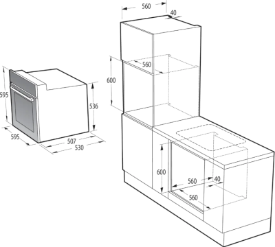 Электрический духовой шкаф Gorenje BO6737E02NBG