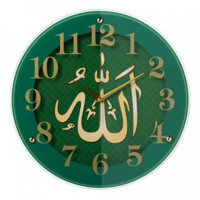 Часы настенные Рубин круг d=39см, корпус черный "Молитва"