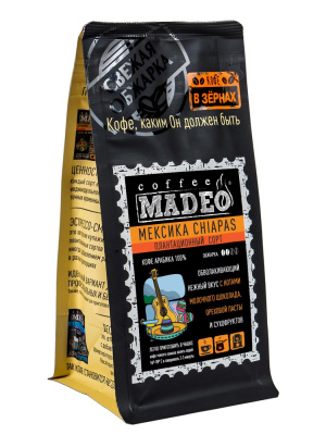 Кофе в зернах Madeo Мексика Chiapas 500 гр