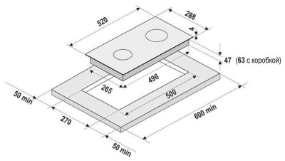 Электрическая варочная поверхность Krona TEMPO 30 BL