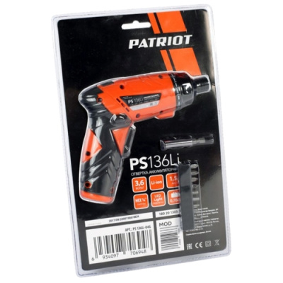 Аккумуляторная отвертка PATRIOT PS 136 Li