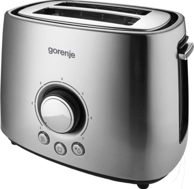 Тостер Gorenje T1000E серебристый/черный
