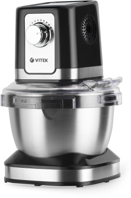 Планетарный миксер Vitek VT-1435 черный/серебристый