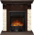 Каминокомплект: Портал Luxemburg STD темный дуб, слоновая кость с очагом Royal Flame Fobos FXM Black RC