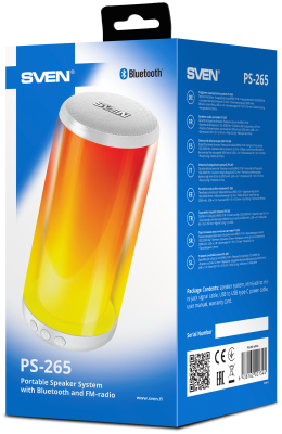 Портативная акустика SVEN PS-265 белый