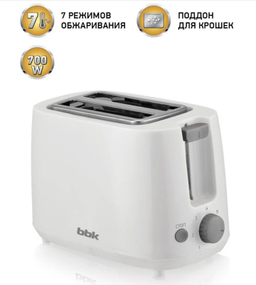 Тостер BBK TR82 Белый