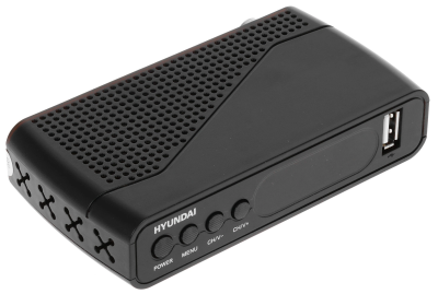 Ресивер DVB-T2 Hyundai H-DVB500 черный