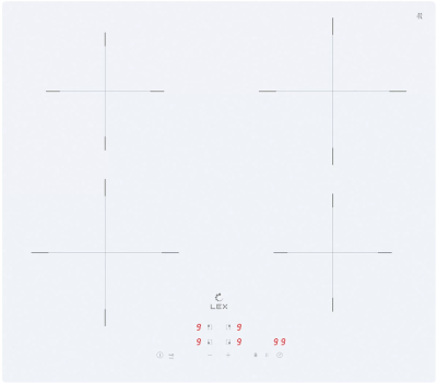Индукционная варочная поверхность LEX EVI 640A WH