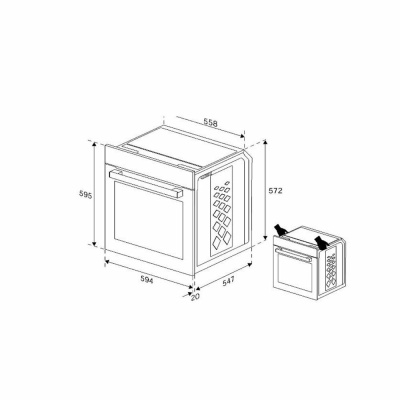 Электрический духовой шкаф Indesit IFE 3644 WH