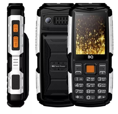 Мобильный телефон BQ 2430 Tank Power Black+Silver
