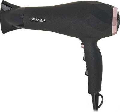Фен Delta lux DL-0941 черный с розовым