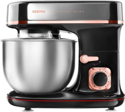 Планетарный миксер CENTEK CT-1139 черный/хром