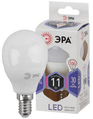 Лампа Эра LED P45-11W-860-E14