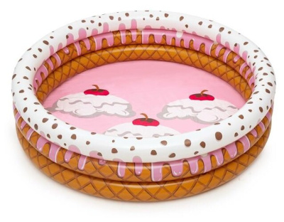 Бассейн надувной Bestway 51144 "Праздник мороженого" (160х38см, 390л.)