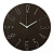 Часы настенные Рубин d=30см, корпус коричневый+серебро "Классика"