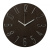 Часы настенные Рубин d=30см, корпус коричневый+серебро "Классика"