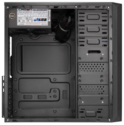 Корпус CROWN CMC-610 Без БП ATX Black