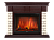 Портал Firelight Bricks 30 камень бежевый, шпон темный дуб