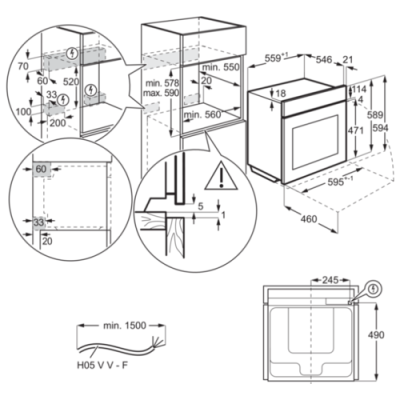 Электрический духовой шкаф Electrolux OKD5C70X