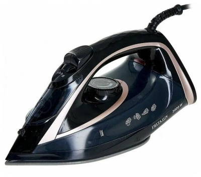 Утюг Delta lux DE-3001 черный с бронзовым