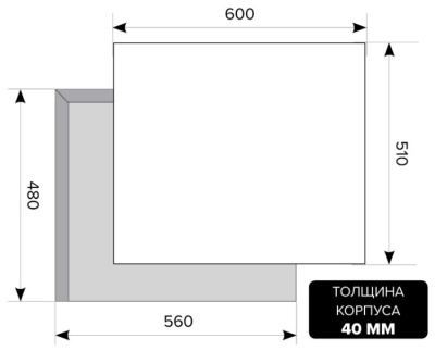 Газовая варочная поверхность LEX GVG 6042 IV Light