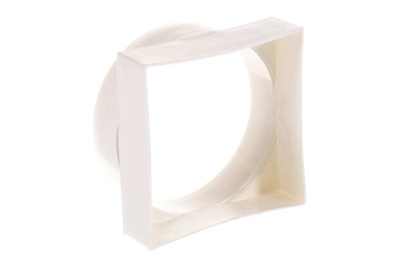 Переходник пластиковый бел.