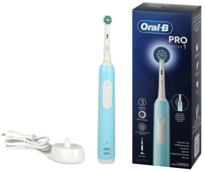 Электрическая зубная щетка ORAL-B Pro 1 (500)/D305.513.3 Бирюзовая 3 режима тип 3791