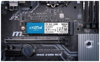 SSD M.2 500Gb Crucial P2 2280 PCIe Gen3 NVMe Retail CT500P2SSD8
