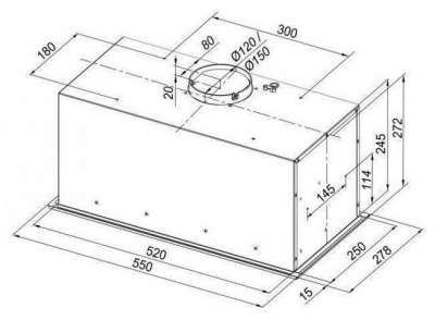 Вытяжка Konigin Checkbox Black 60