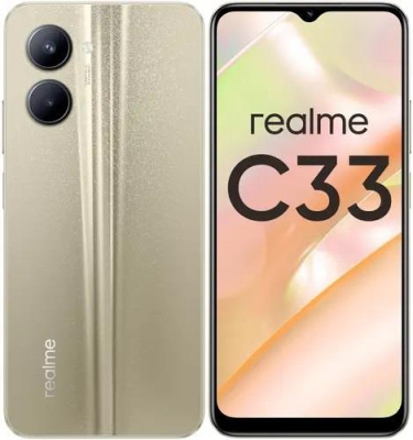 Смартфон Realme C33 4/128Gb Sandy Gold
