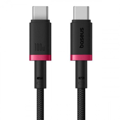 USB кабель Baseus Dura Series Fast Charging Cable Type-C to Type-C 100W 1m Red+Black
