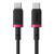 USB кабель Baseus Dura Series Fast Charging Cable Type-C to Type-C 100W 1m Red+Black USB кабель Baseus Dura Series Fast Charging Cable Type-C to Type-C 100W 1m Red+Black