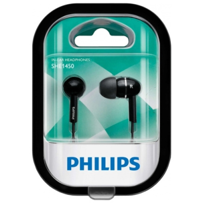 Наушники вкладыши Philips SHE1450BK/51